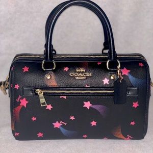 Coach Rowan Satchel With Disco Star Print